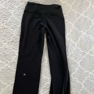 Lululemon black flared yoga pants